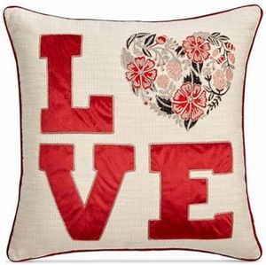 Lacourte 20" x 20" Love Decorative Pillow